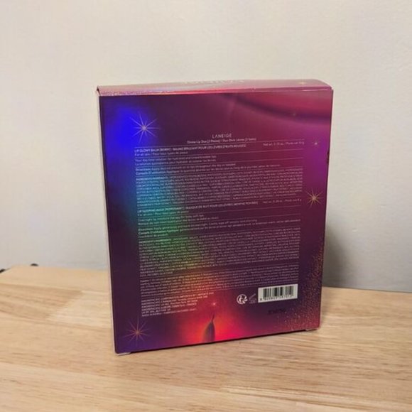 LANEIGE Divine Lip Duo Set Lip Glowy Balm Berry & Lip Sleeping Mask Pepp… - Picture 3 of 3